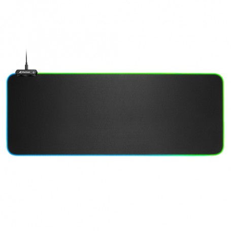 Sharkoon 1337 RGB V2 Gaming Mat Tappetino per mouse per gioco da computer Nero (4044951029983)