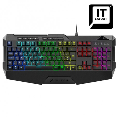 Sharkoon SKILLER SGK4 tastiera USB QWERTY Italiano Nero (SKILLER SGK4)