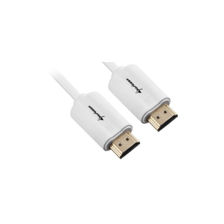 Sharkoon 1m, 2xHDMI cavo HDMI HDMI tipo A (Standard) Bianco (4044951018109)