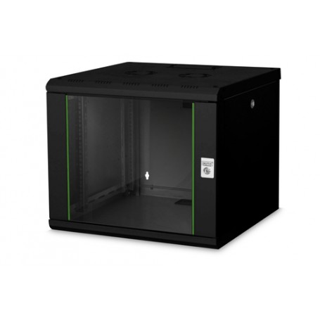 Digitus DN-19 09U-6/6-SW rack 9U Da parete Nero (DN-19 09U-6/6-SW)