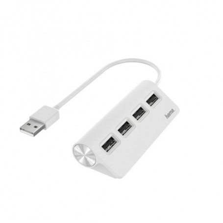 Hama 00200120 hub di interfaccia USB 2.0 480 Mbit/s Bianco (00200120)