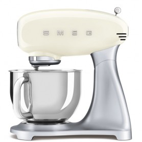 Smeg SMF02CREU sbattitore Sbattitore con base 800 W Crema, Argento (SMF02CREU)