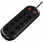 Hama 00137253 protezione da sovraccarico Nero, Blu 10 presa(e) AC 230 V 2 m (137253)
