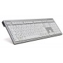 Logickeyboard SKB-AJPU-FR tastiera USB AZERTY Francese Alluminio, Bianco (SKB-AJPU-FR)