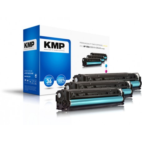 KMP H-T113CMY cartuccia toner 3 pz Ciano, Magenta, Giallo (1216,0030)