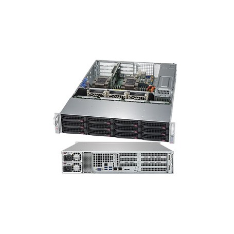 Supermicro SuperServer 6029P-WTRT Intel C622 LGA 3647 (Socket P) Armadio (2U) Nero (SYS-6029P-WTRT)