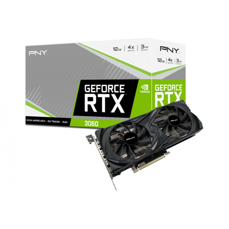PNY GeForce RTX 3060 UPRISING Dual Fan 12GB GDDR6 (LHR) VCG306012DFMPB (VCG306012DFMPB_PROMO)