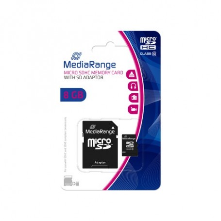 MediaRange 8GB microSDHC memoria flash Classe 10 (MR957)