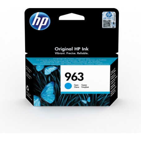HP 963 Cyan Original Ink Cartridge cartuccia d'inchiostro 1 pz Resa standard (3JA23AE)