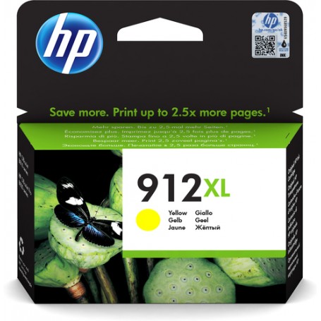 HP 912XL High Yield Yellow Original Ink Cartridge cartuccia d'inchiostro 1 pz Resa elevata (XL) (3YL83AE)