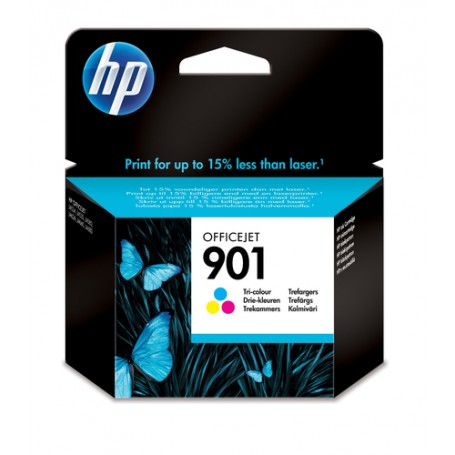 HP 901 Tri-color Original Ink Cartridge cartuccia d'inchiostro 1 pz Resa standard Ciano, Magenta, Giallo (CC656AE)