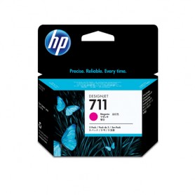 HP 711 3-pack 29-ml Magenta DesignJet Ink Cartridges cartuccia d'inchiostro 3 pz Originale (CZ135A)