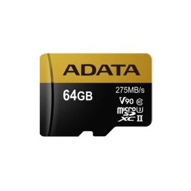 ADATA Premier ONE V90 memoria flash 64 GB MicroSDXC UHS-II Classe 10 (AUSDX64GUII3CL10-CA1)