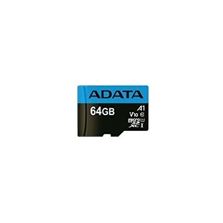 ADATA 64GB, microSDHC, Class 10 memoria flash UHS-I Classe 10 (AUSDX64GUICL10A1-RA1)