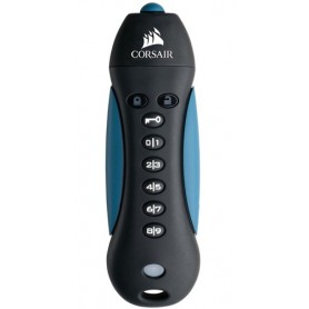 Corsair Padlock 3 unità flash USB 128 GB USB tipo A 3.2 Gen 1 (3.1 Gen 1) Nero, Blu (CMFPLA3B-128GB)