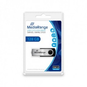 MediaRange MR913 unità flash USB 128 GB USB tipo A 2.0 Nero, Argento (MR913)