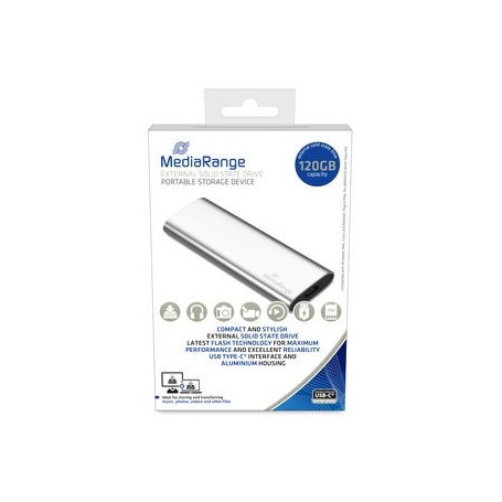 MediaRange MR1100 unità esterna a stato solido 120 GB Argento (MR1100)