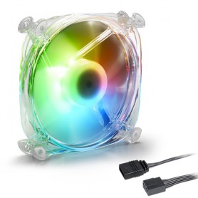 Sharkoon Shark Disc PWM Case per computer Ventilatore 12 cm Trasparente 1 pz (4044951034314)