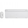 Logitech Slim Wireless Combo MK470 tastiera RF Wireless QWERTY Danese, Finlandese, Norvegese, Svedese Argento, Bian (920-009201)