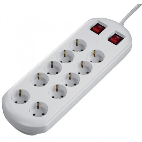 Hama 00137233 protezione da sovraccarico Bianco 10 presa(e) AC 230 V 2 m (137233)