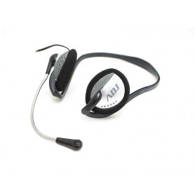 CUFFIA C/MICROFONO 3,5MM BK/GY EASY SMARTPHONE/TABLET ADJ (780-00028)
