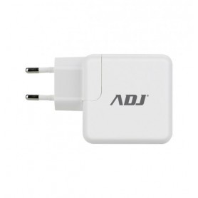 CARICA BATTERIA CASA 2P USB WH/GY 1PORTA QUICK CHARGE+1PORTA 2,4A ADJ (110-00111)