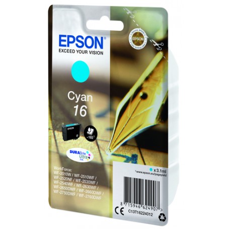 Epson Pen and crossword Cartuccia Penna e cruciverba Ciano Inchiostri DURABrite Ultra 16 (C13T16224010) (C13T16224012)