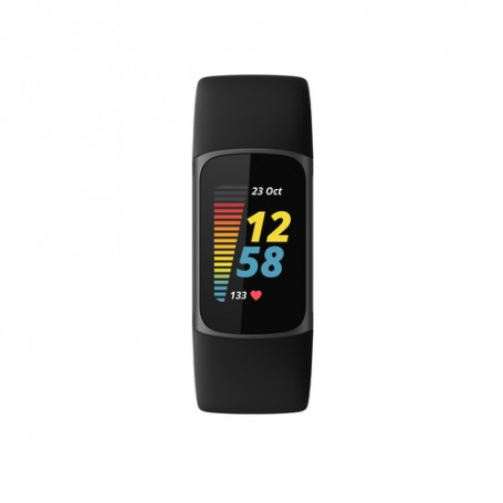 Fitbit Charge 5 Braccialetto per rilevamento di attività Nero, Grafite (FB421BKBK)