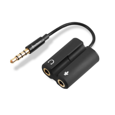 Sharkoon PMP35 cavo audio 0,12 m 3.5 mm stereo jack 3,5 mm Nero (PMP35)