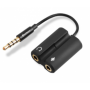 Sharkoon PMP35 cavo audio 0,12 m 3.5 mm stereo jack 3,5 mm Nero (PMP35)