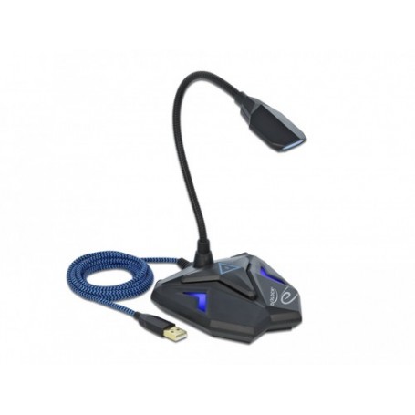 DeLOCK 66330 microfono Nero, Blu Microfono per console di gioco (66330)