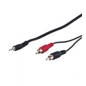 Goobay AVK 118-150 1.5m cavo audio 1,5 m 3.5mm 2 x RCA Nero (50018)