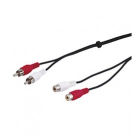Goobay AVK 125-500 5.0m cavo audio 5 m 2 x RCA Nero (50027)