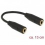 DeLOCK 65896 cavo audio 0,13 m 3.5mm Nero (65896)