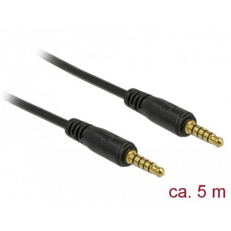 DeLOCK 85699 cavo audio 5 m 3.5mm Nero (85699)