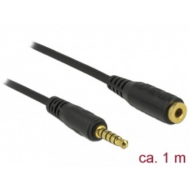 DeLOCK 85701 cavo audio 1 m 3.5mm Nero (85701)