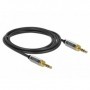 DeLOCK 85785 cavo audio 1 m 3.5mm Nero, Grigio (85785)