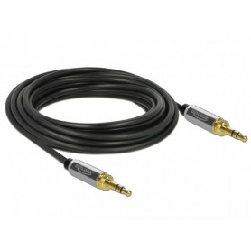 DeLOCK 85787 cavo audio 3 m 3.5mm Nero, Grigio (85787)