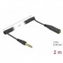 DeLOCK 85938 cavo audio 2 m 6.35mm Nero (85938)
