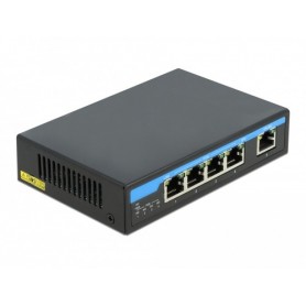 DeLOCK 87764 switch di rete Gigabit Ethernet (10/100/1000) Supporto Power over Ethernet (PoE) Nero (87764)
