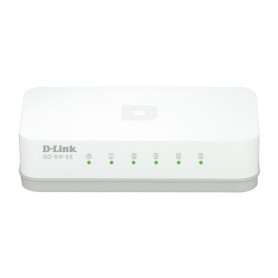 D-Link GO-SW-5E/E switch di rete Non gestito Fast Ethernet (10/100) Bianco (GO-SW-5E/E)