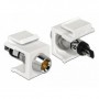 DeLOCK 86449 cavo di collegamento Keystone LED Nero, Acciaio inossidabile, Bianco, Giallo (86449)