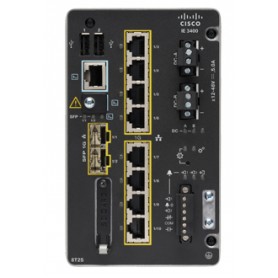 Cisco Catalyst IE3400 Gestito L2 Gigabit Ethernet (10/100/1000) Nero (IE-3400-8T2S-E)