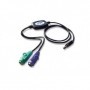 ATEN UC10KM-AT cavo PS/2 0,9 m 2xPS/2 USB A Nero (UC10KM-AT)