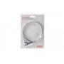 Ednet 64134 cavo di sicurezza Grigio, Argento 1,5 m (64134)