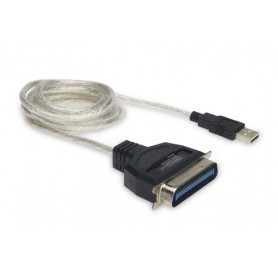 Digitus Printer Cable cavo per stampante 1,8 m Blu, Trasparente (DC USB-PM1)