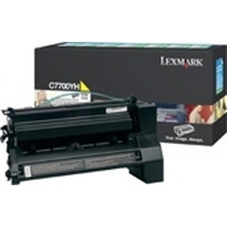 Lexmark Yellow High Yield Return Program Print Cartridge for C770/C772 cartuccia toner Originale Giallo (C7700YH)