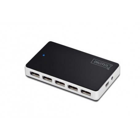 Digitus DA-70229 hub di interfaccia 480 Mbit/s Nero, Argento (DA-70229)