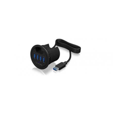 ICY BOX IB-HUB1403 USB 3.2 Gen 1 (3.1 Gen 1) Type-A 5000 Mbit/s Nero (60123)