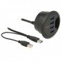 DeLOCK 62868 hub di interfaccia USB 3.2 Gen 1 (3.1 Gen 1) Type-A 5000 Mbit/s Nero (62868)